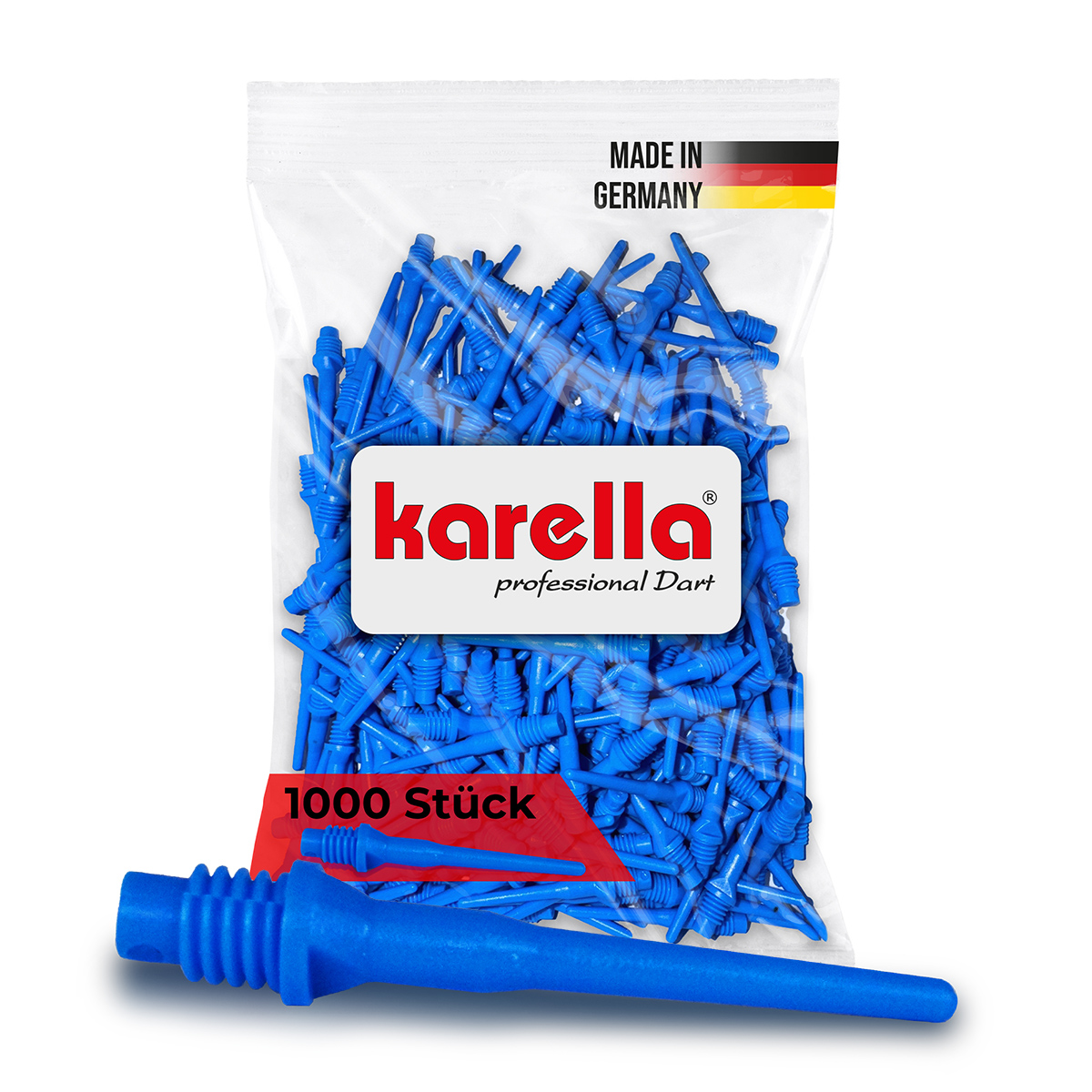 Softdart tips (1000 pieces) - Keypoint blue