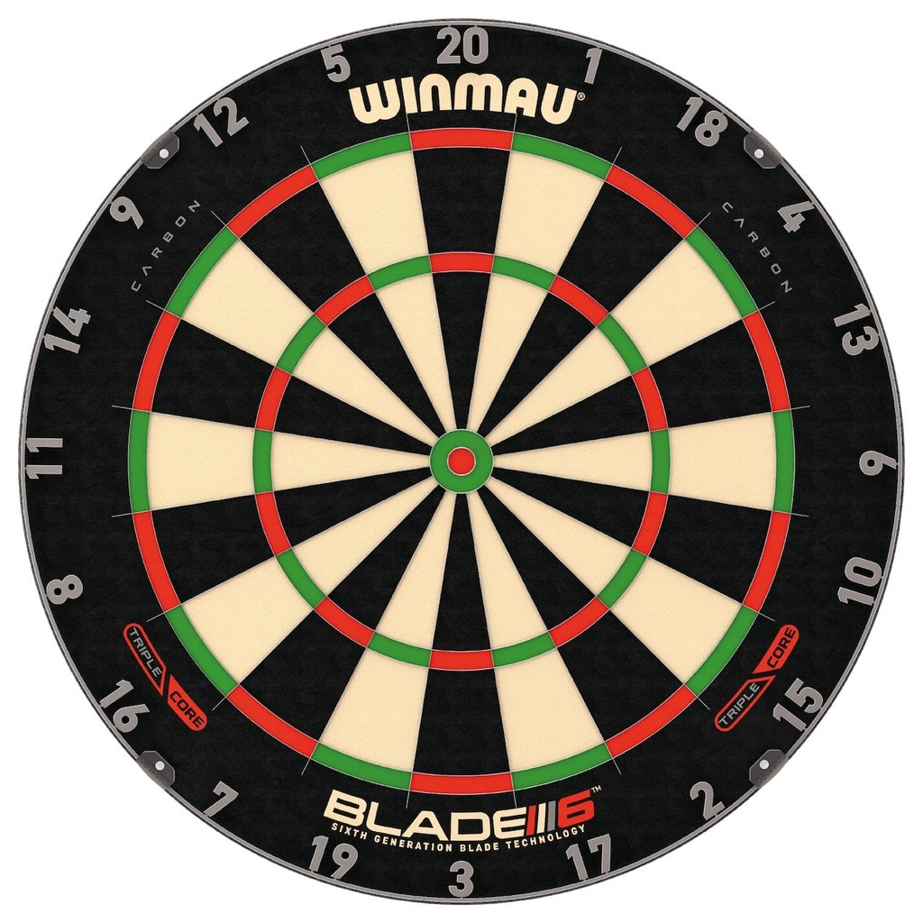 WINMAU Blade 6 Dartboard - Triple Core Carbon