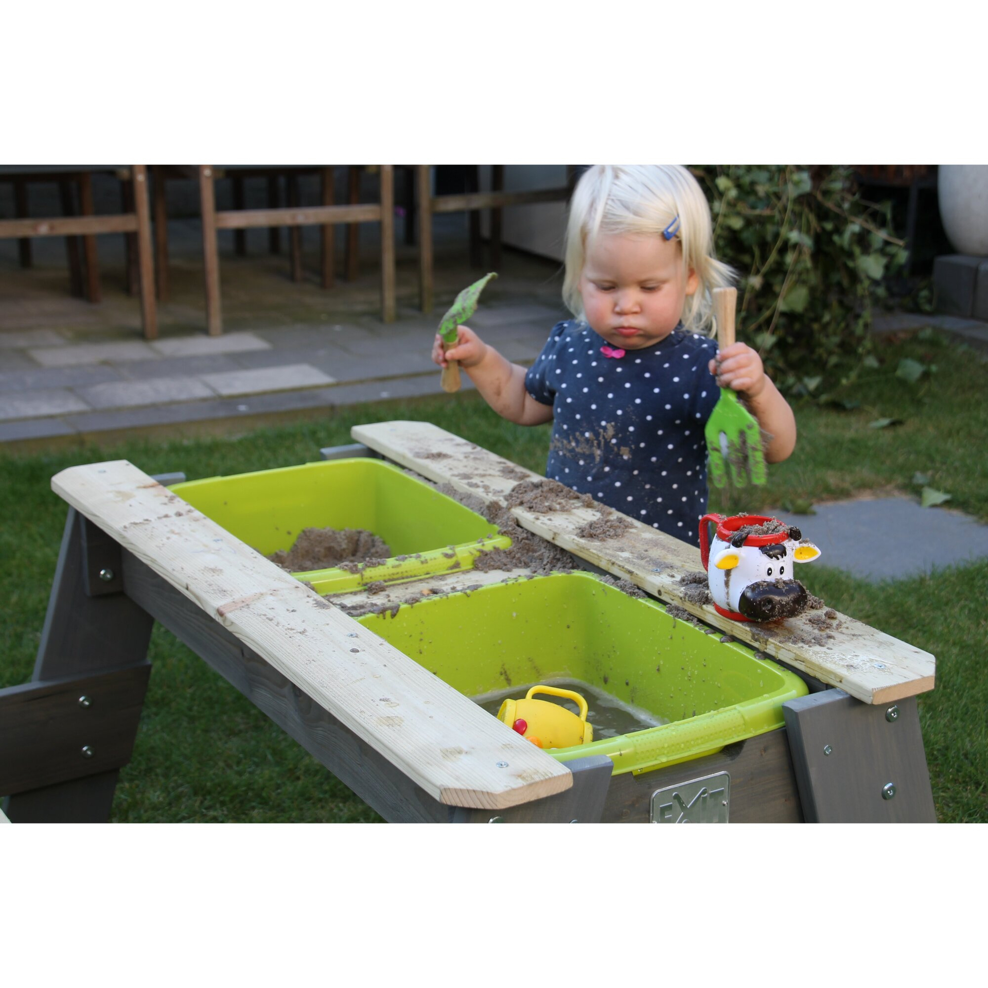EXIT Aksent Sand,- Wasser- und Picknicktisch (1 Bank)
