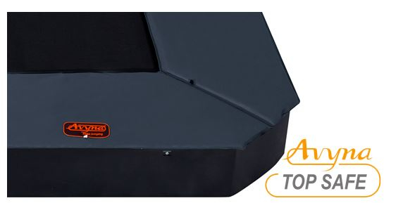 Avyna Pro-Line Top safe pad FlatLevel 238, 380x255 Grau