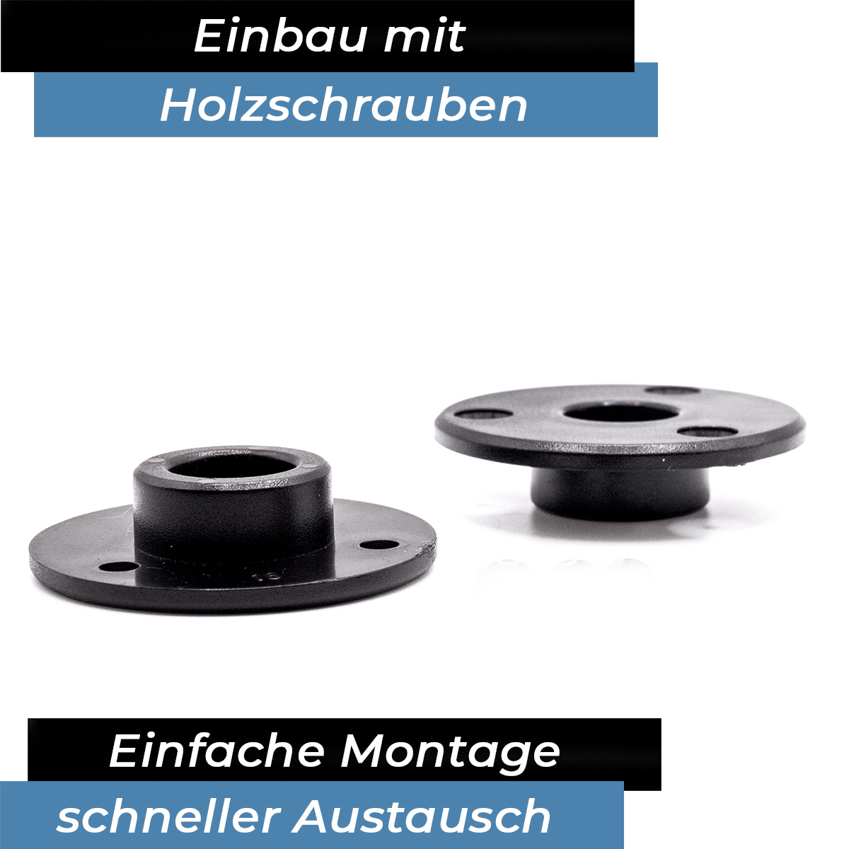 Bandito - Flanschlager für 16 mm Kickerstangen Tischset (16 St.)