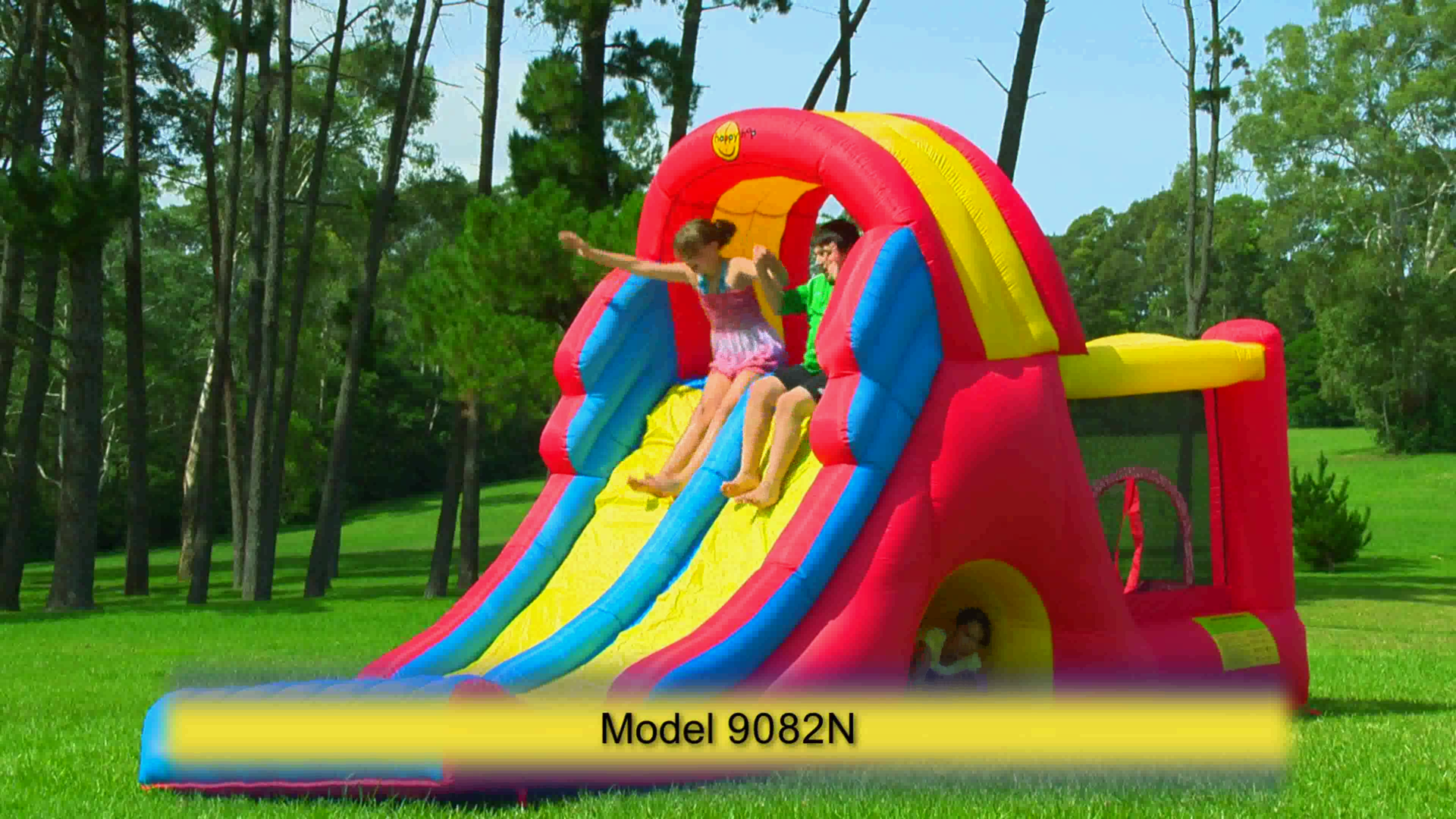 HappyHop Hüpfburg Mega Slide-Combo