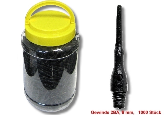 Softdart Spitzen (1000 Stück) - Winner schwarz