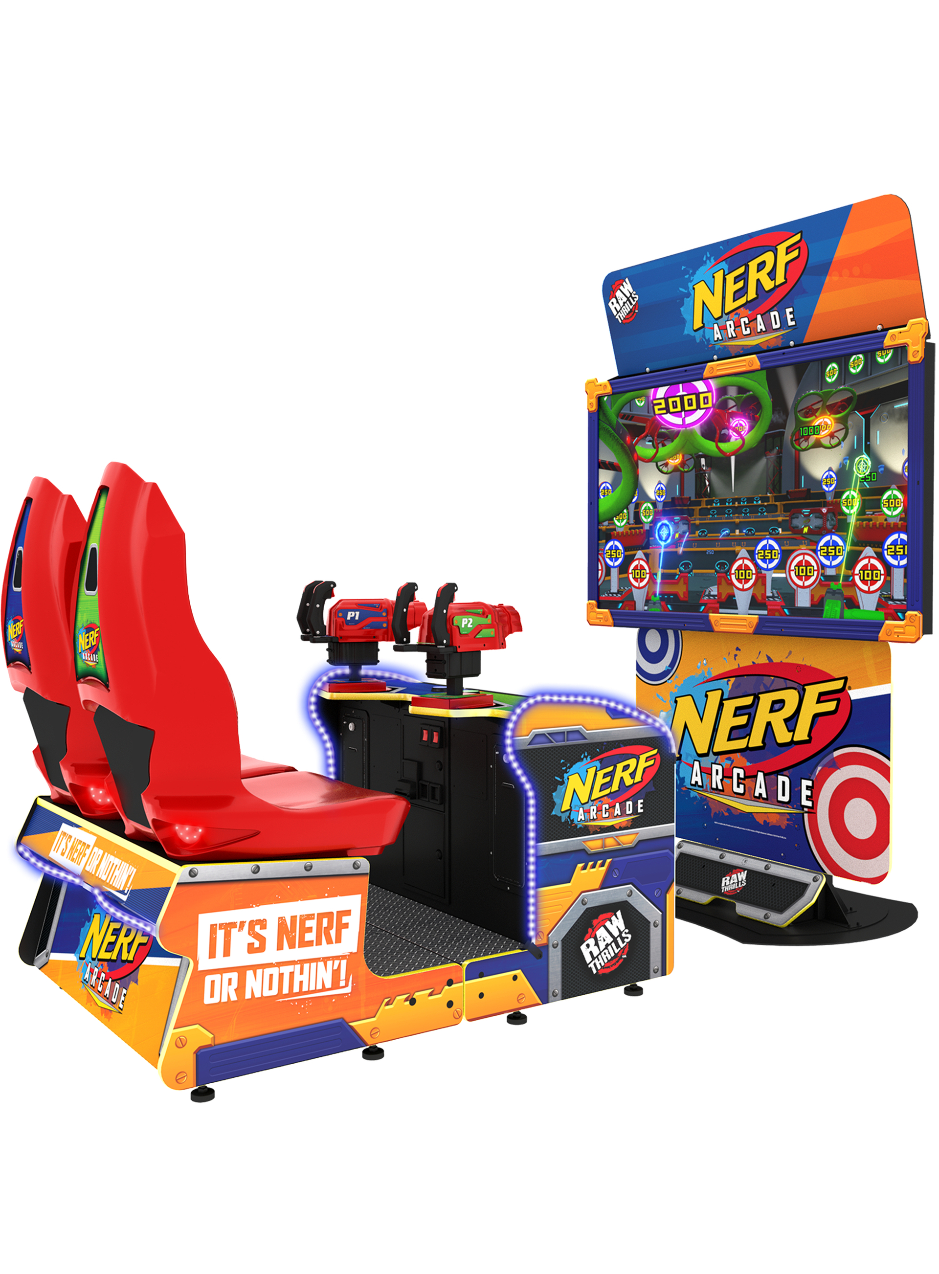 Raw Thrills Video Game NERF Arcade 2-Spieler