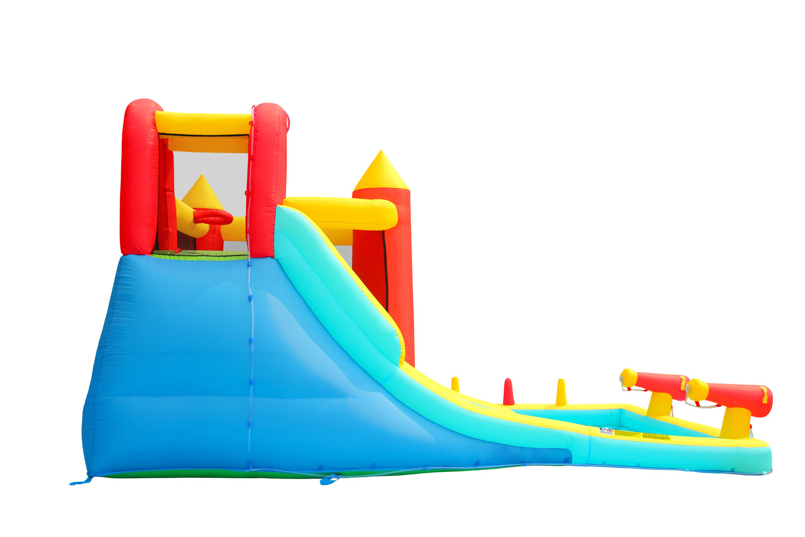 HappyHop Hüpfburg Jump and Slash with double Cannon