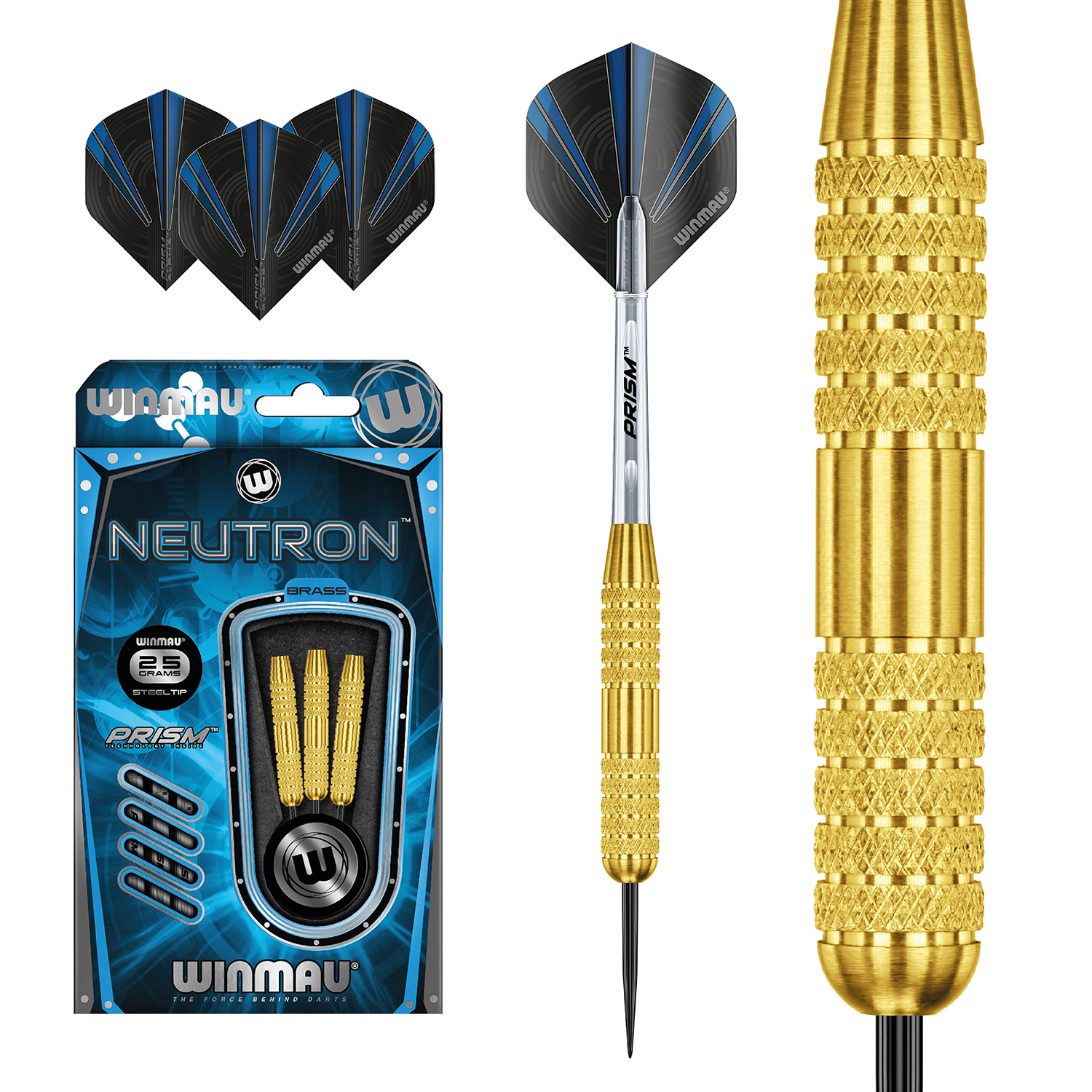 Winmau Neutron Messing Stahlspitze Darts 25g