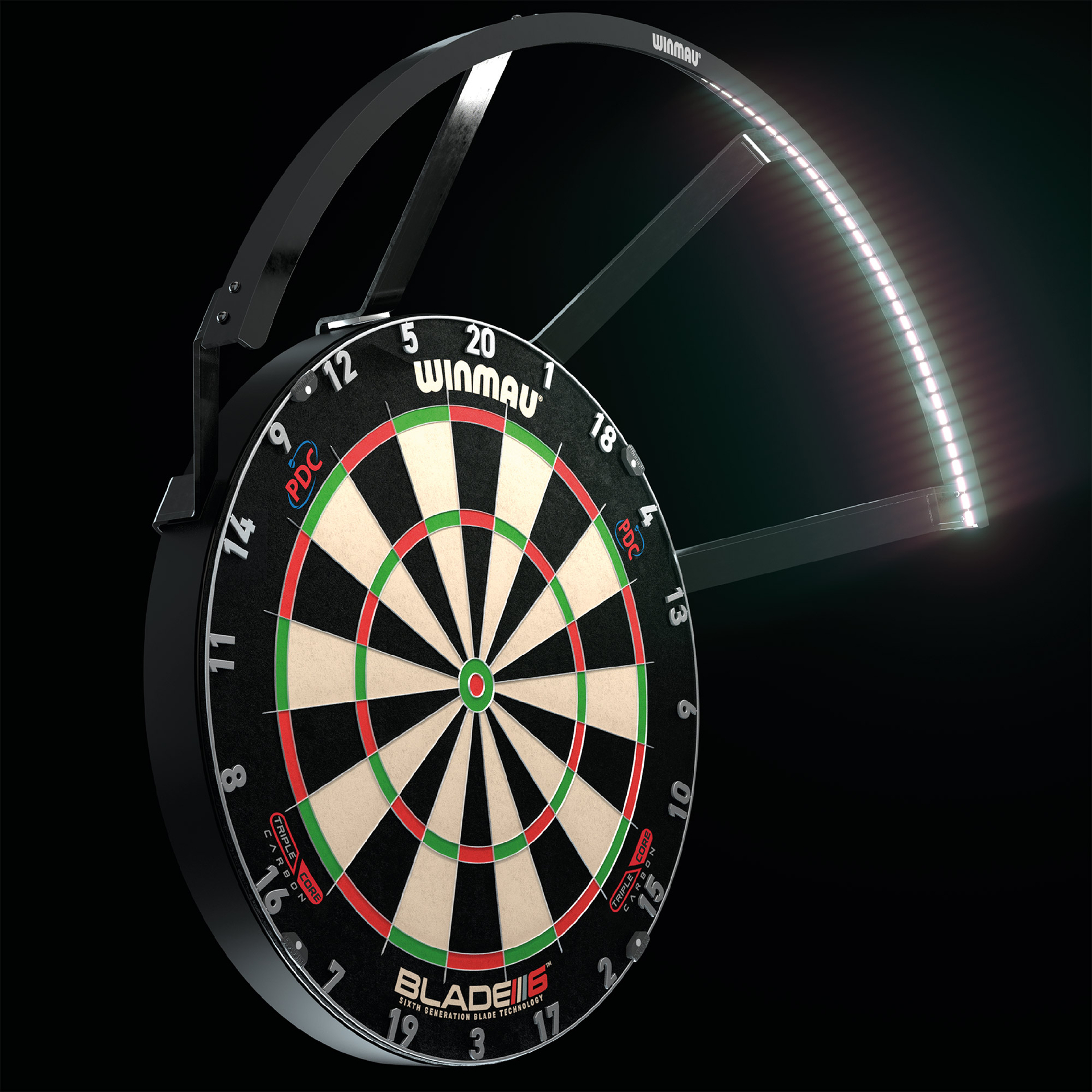 Dartboard Beleuchtung Winmau Polaris 8412