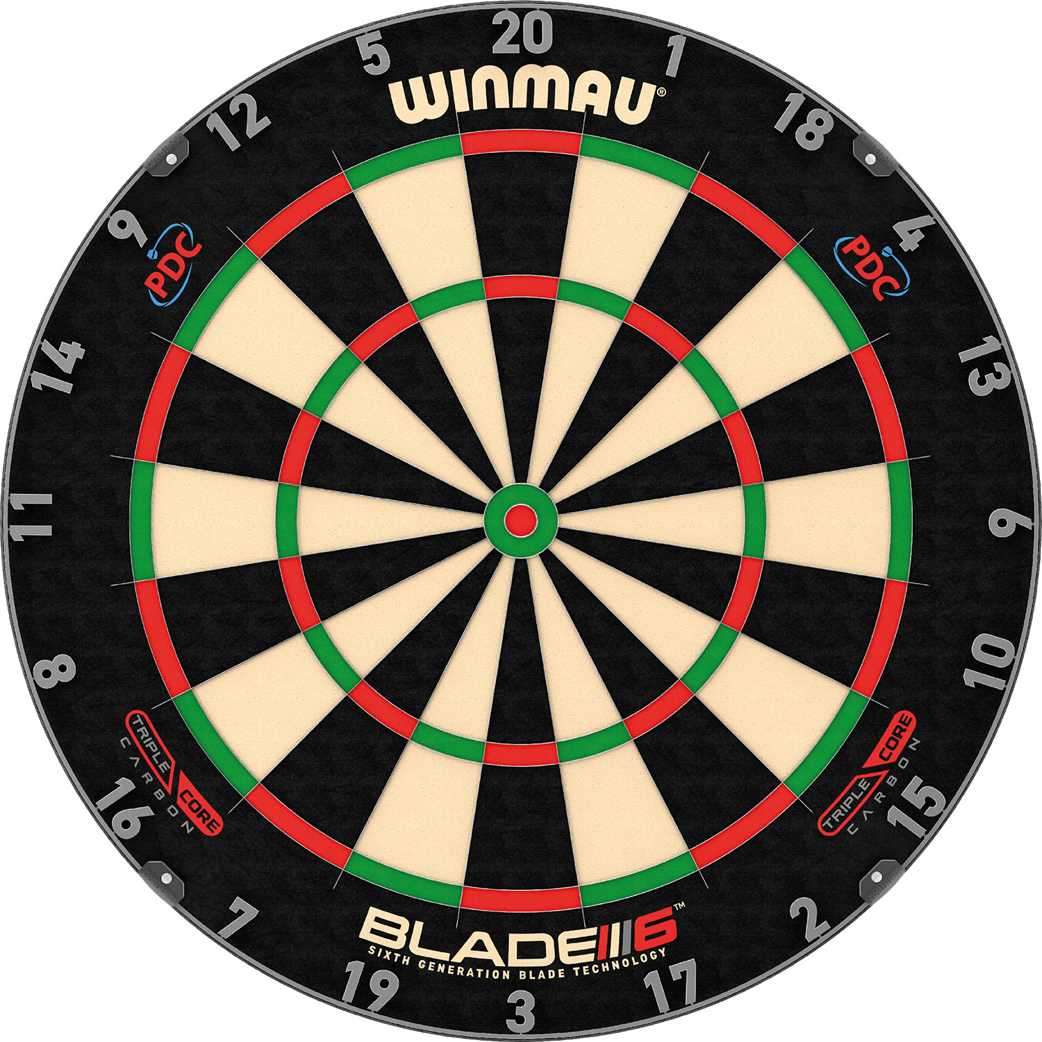 Winmau Blade 6 Dreifach-Kern Dartscheibe