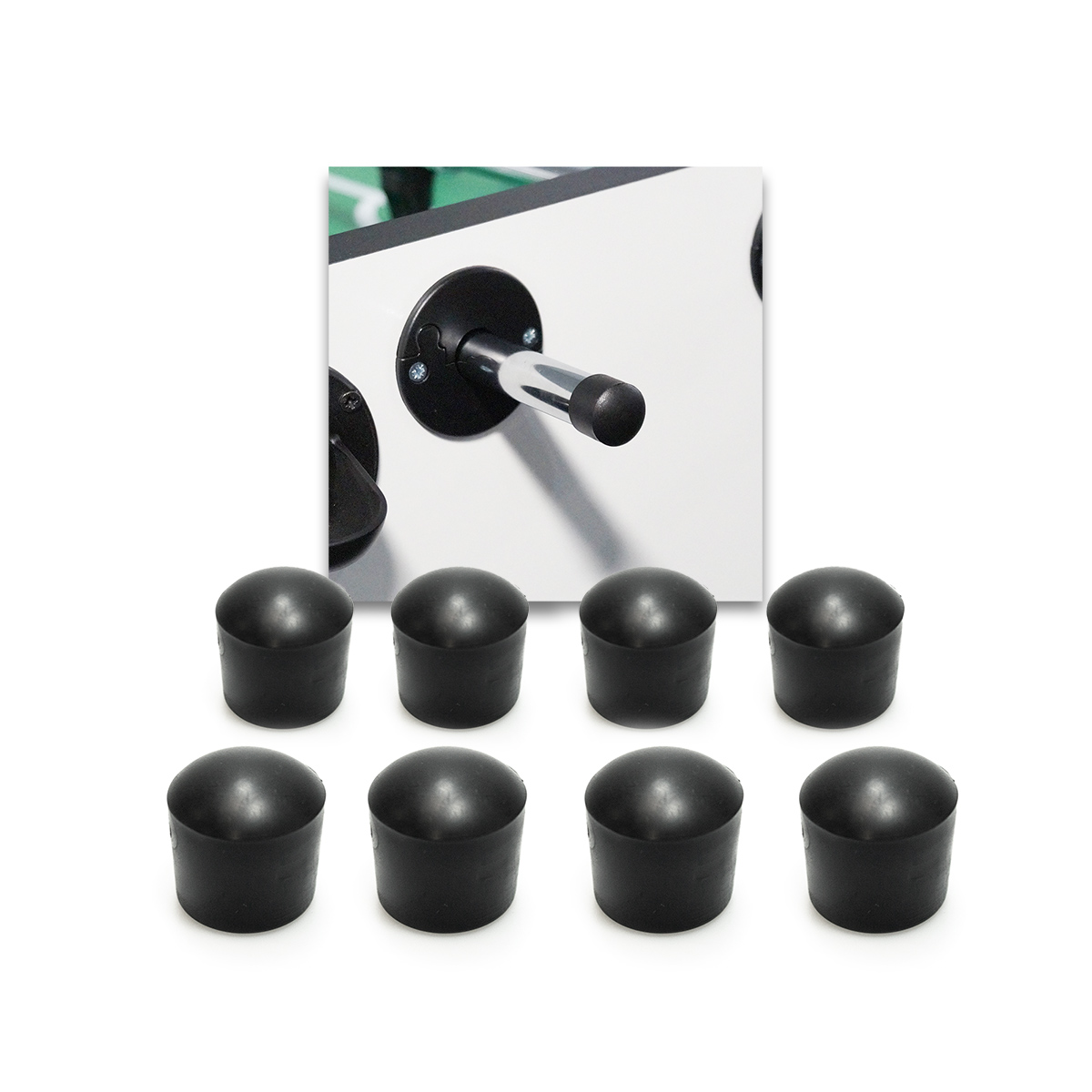 Bandito - Endkappen Standard für 16 mm Kickerstangen Set (8St.) 