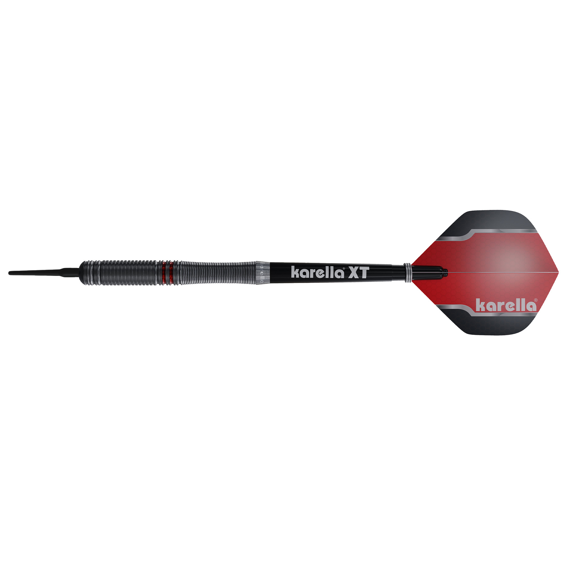 Softdart Karella Fighter, schwarz, 90% Tungsten, 20 g oder 18 g