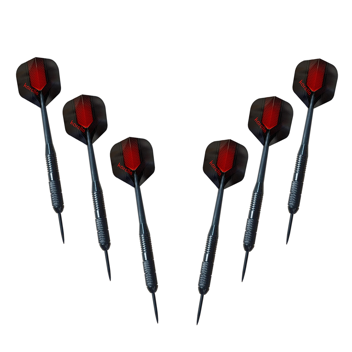 Karella - Dartboard BullOut Set inkl. 2 Satz Steeldarts
