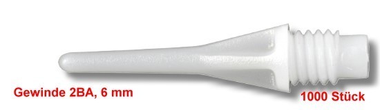 Softdart Spitzen (1000 Stück) - Pro-Tip weiß