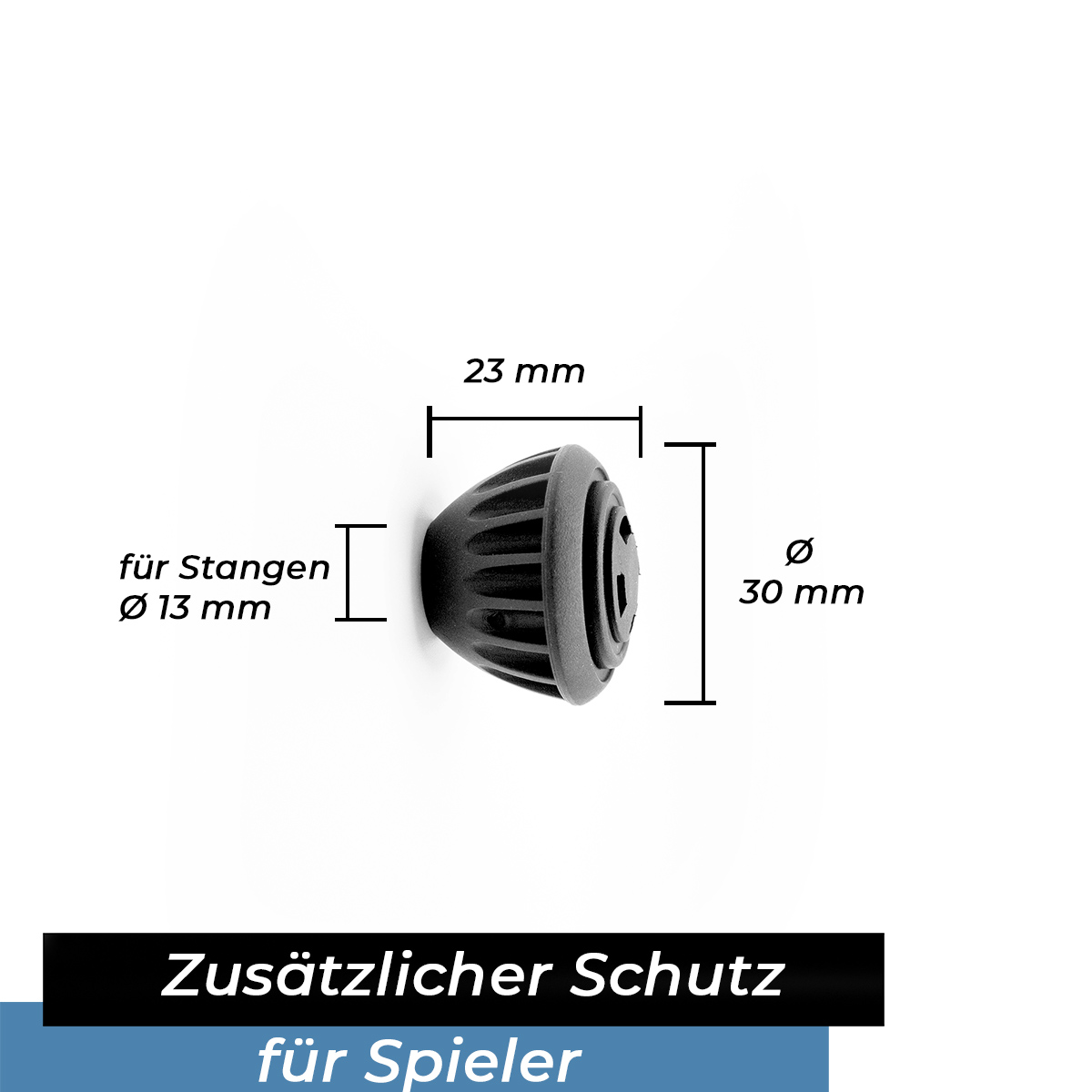Bandito - Endkappen Safety für 13 mm Kickerstangen Set (8 St.)