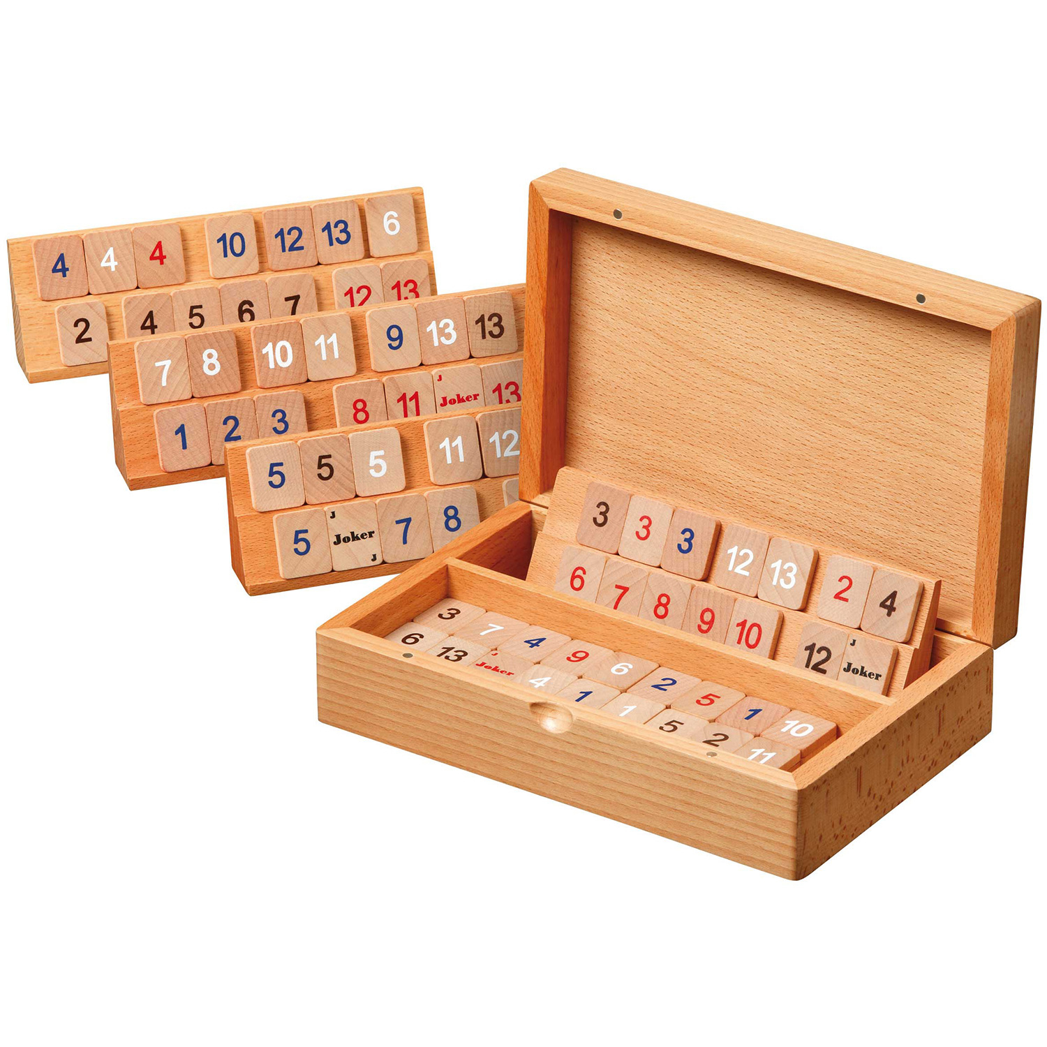 Philos Rummy Kassette Buchenholz 2