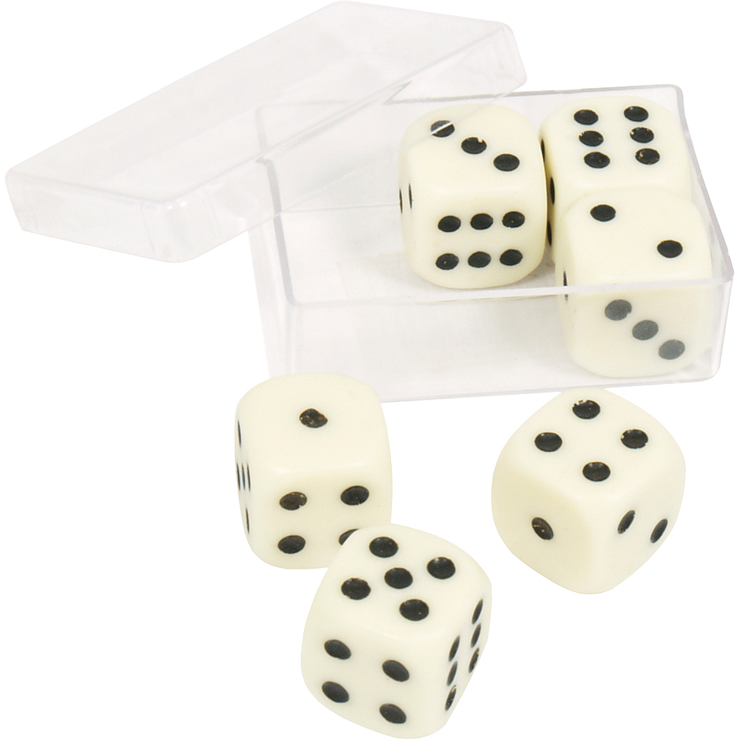 6 Würfel 16 mm in Schachtel