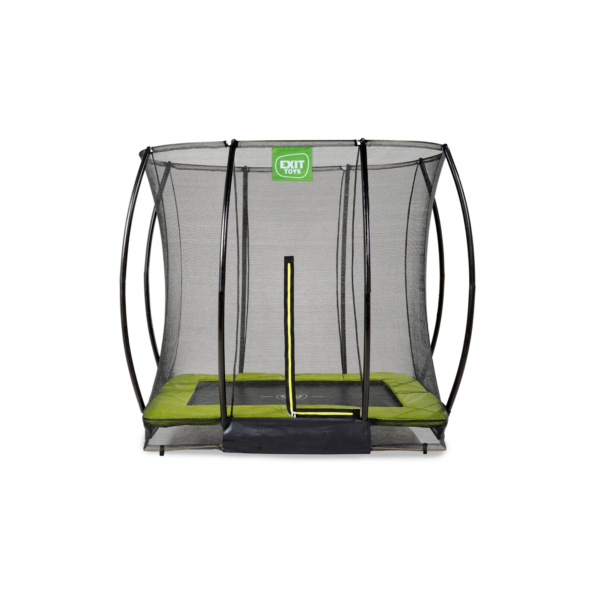 EXIT Silhouette Bodentrampolin 153x214cm mit Sicherheitsnetz - grün