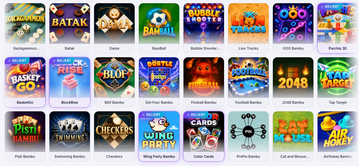 Bambu Games Spieltisch
