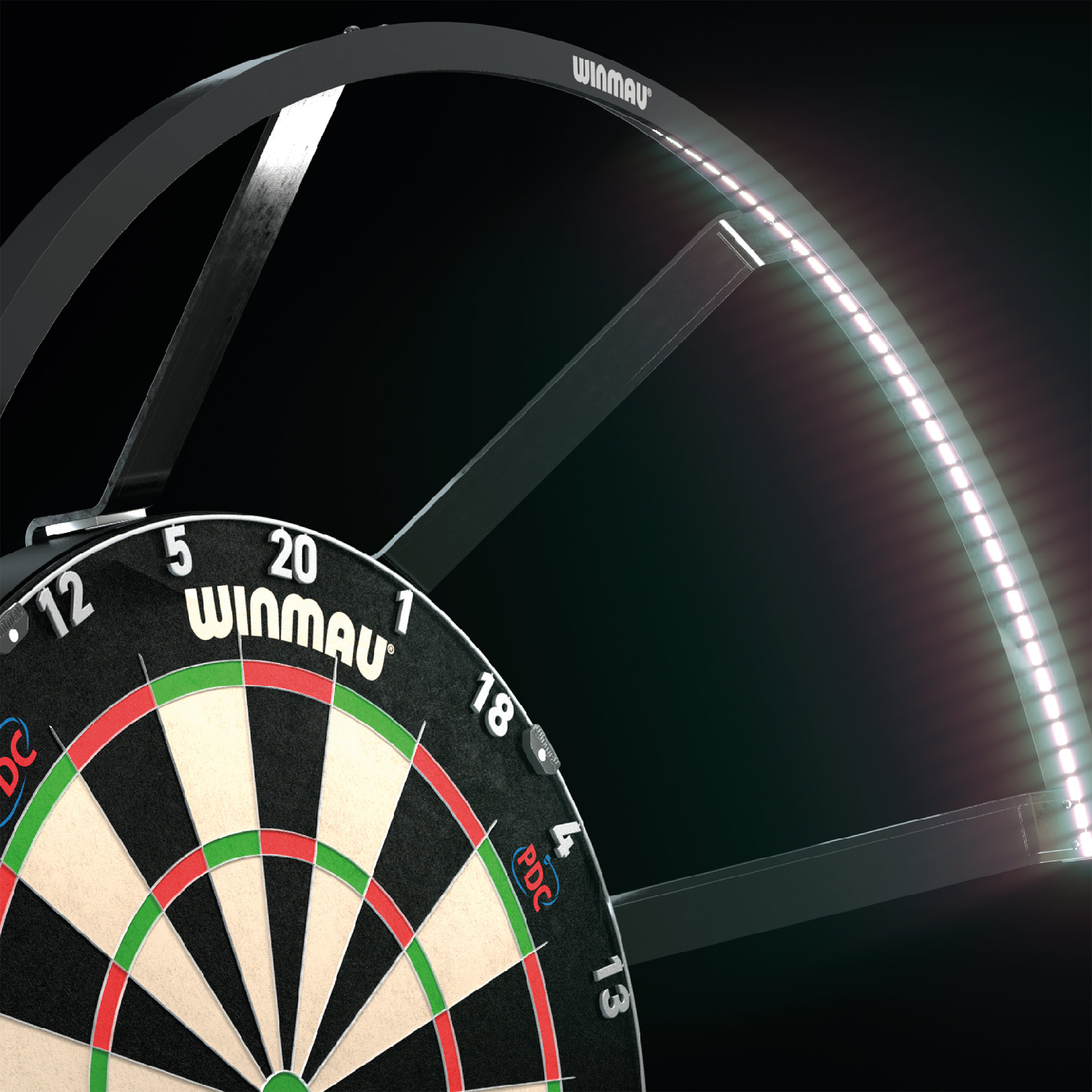 Dartboard Beleuchtung Winmau Polaris 8412