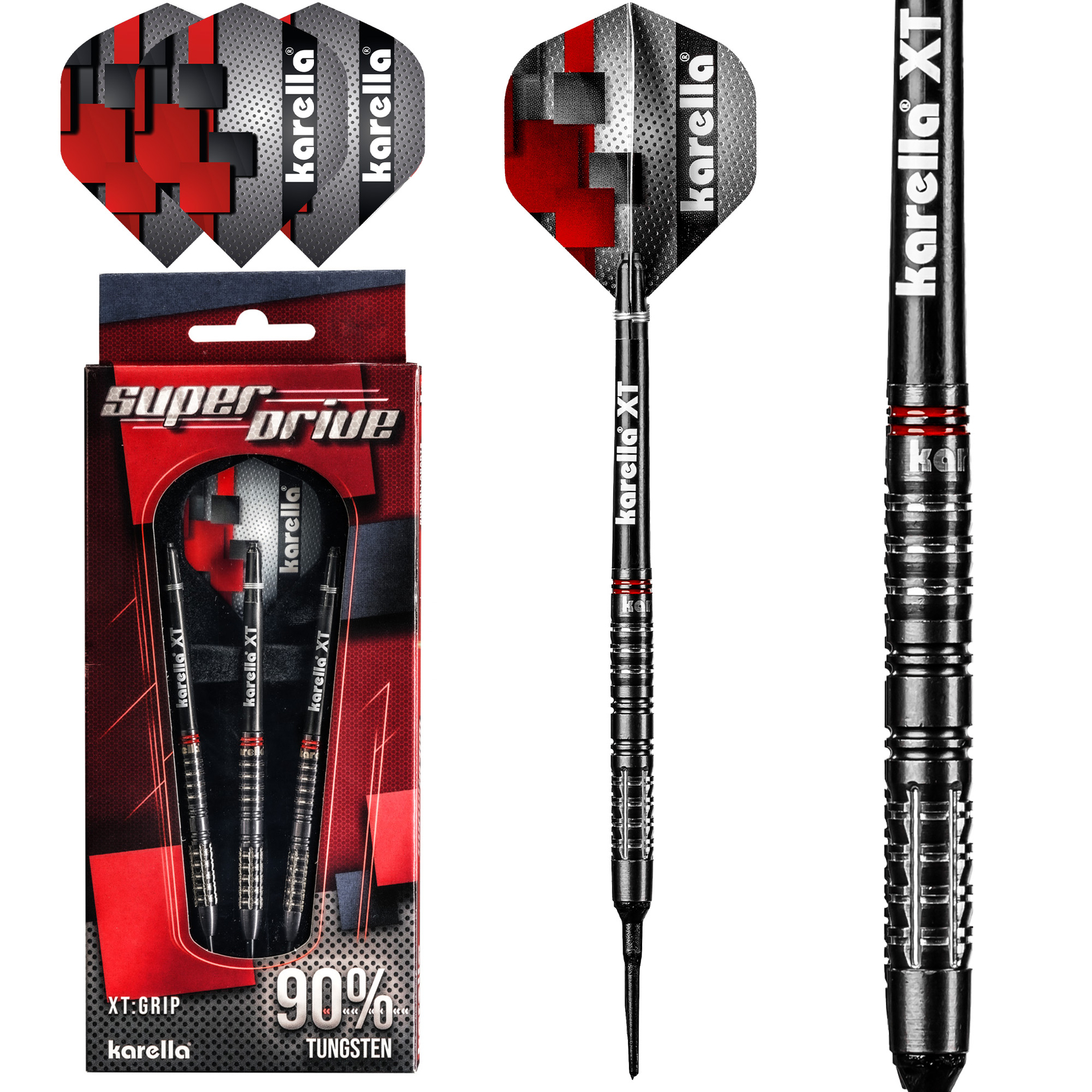 Softdart Karella SuperDrive black, 90% Tungsten, 18g or 20g