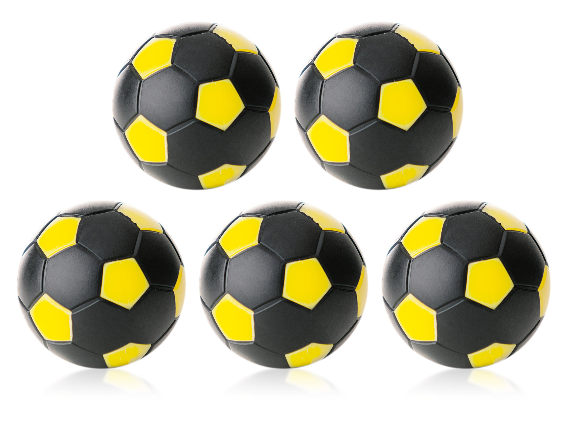Kickerball Winspeed by Robertson 35 mm, black / yellow, set with 10 pcs.