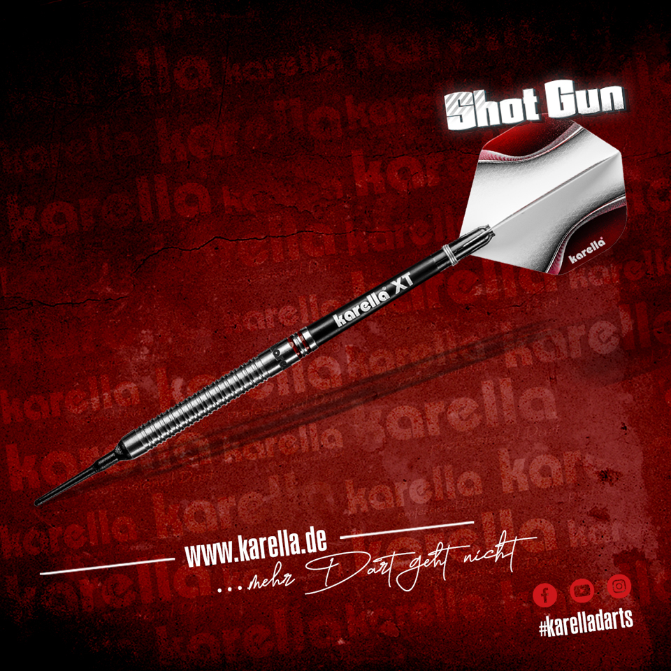Softdart Karella ShotGun silver, 80% Tungsten, 18g or 20g