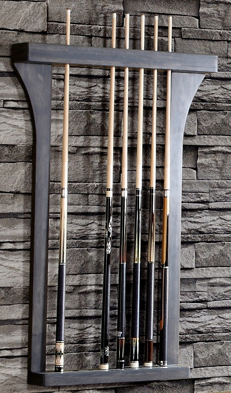 Premium wall holder for 8 cues
