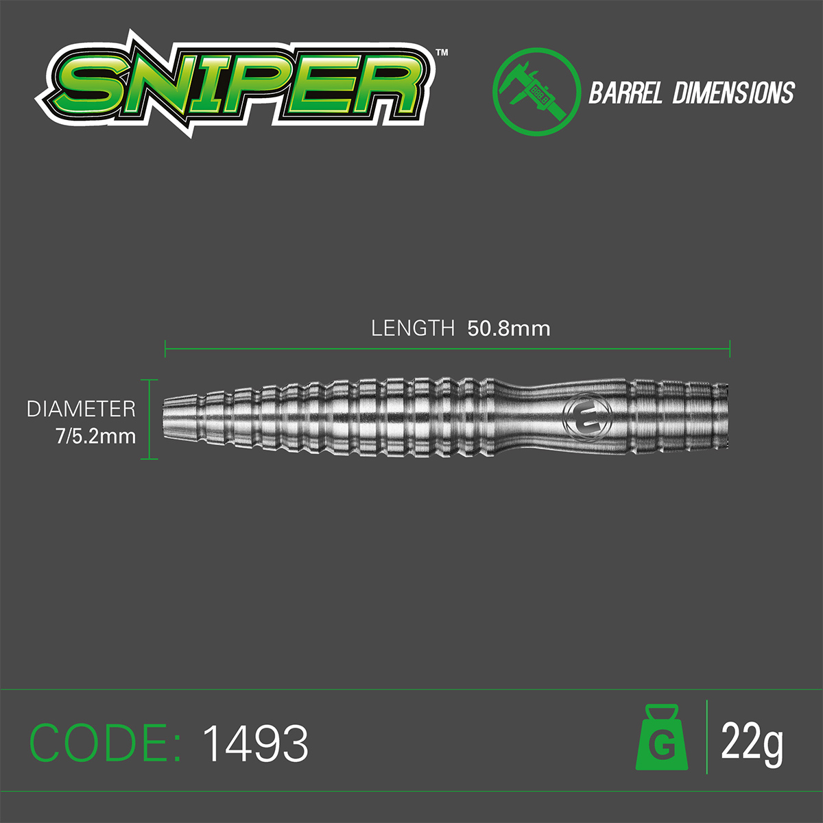 Winmau Sniper Steeldart 1008-22 g