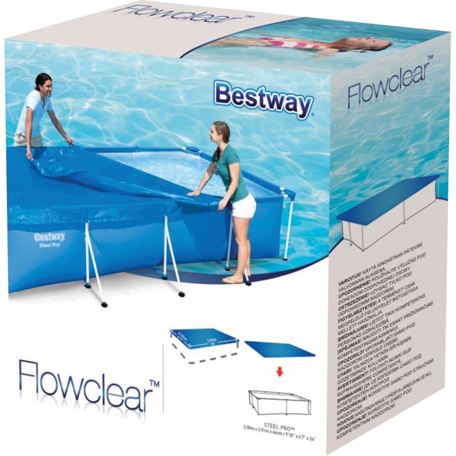 Bestway Steel Schwimmbadabdeckung 300 x 201 cm