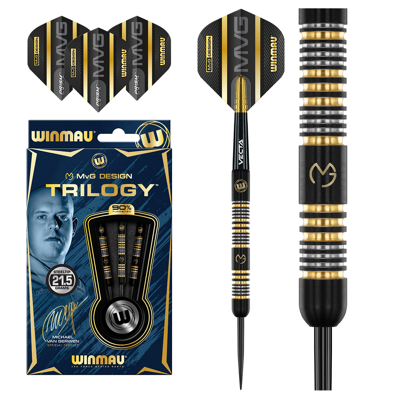 Steeldart Winmau MvG Trilogy 1481 -  21,5g