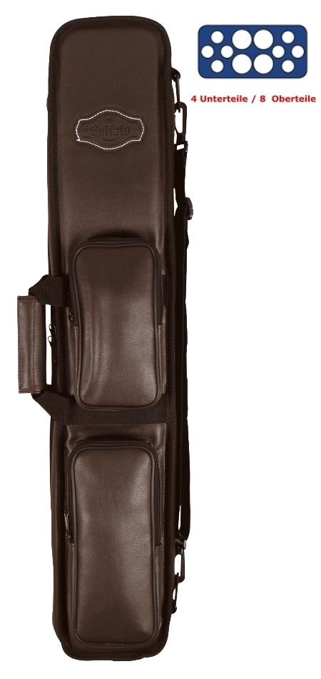 Queuetasche Buffalo 4/8 braun