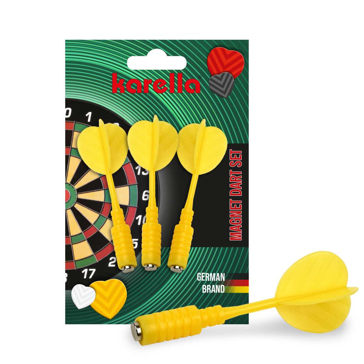 Magnet-Dart-Ersatzpfeile gelb
