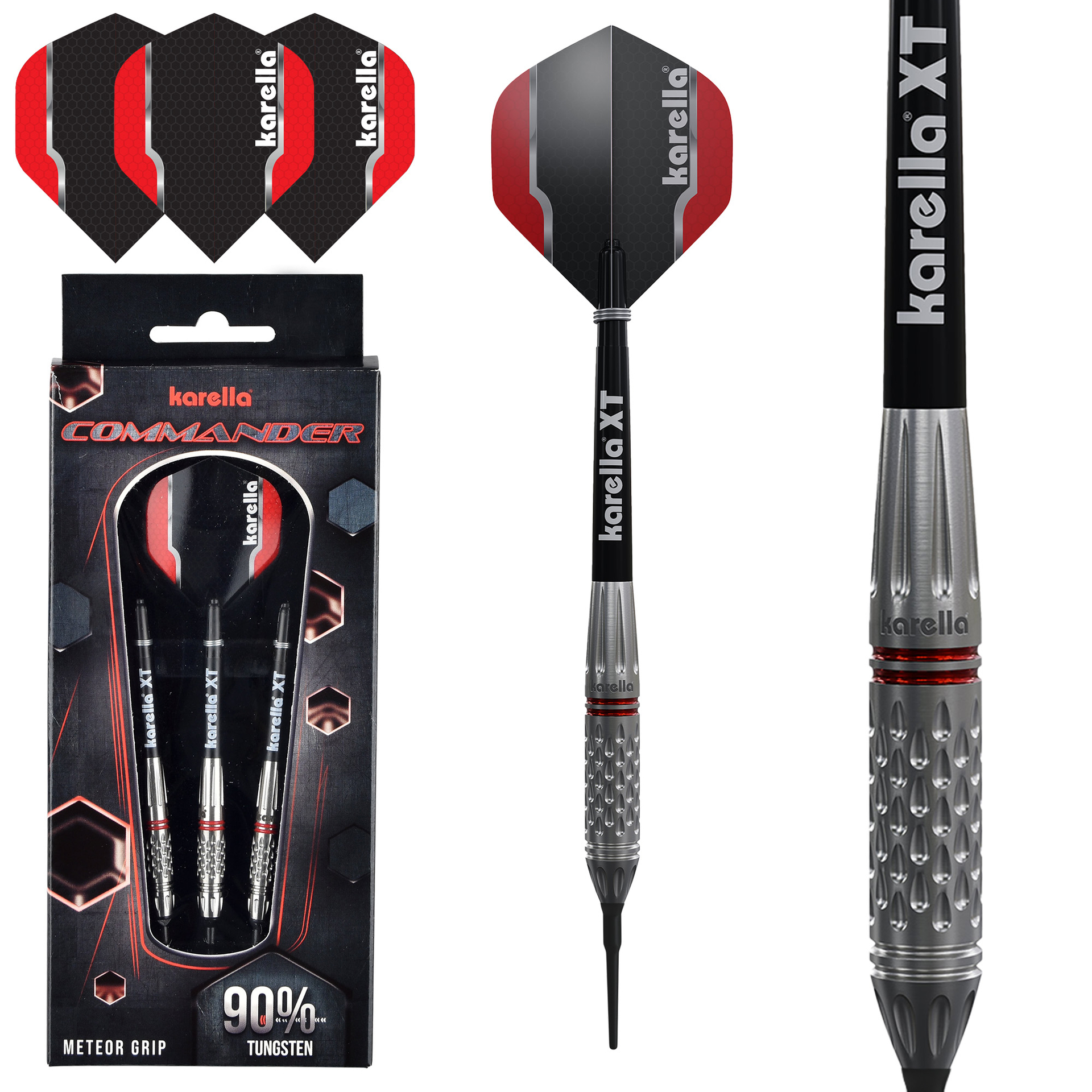 Softdart Karella Commander, silver, 90% Tungsten, 19g or 21g