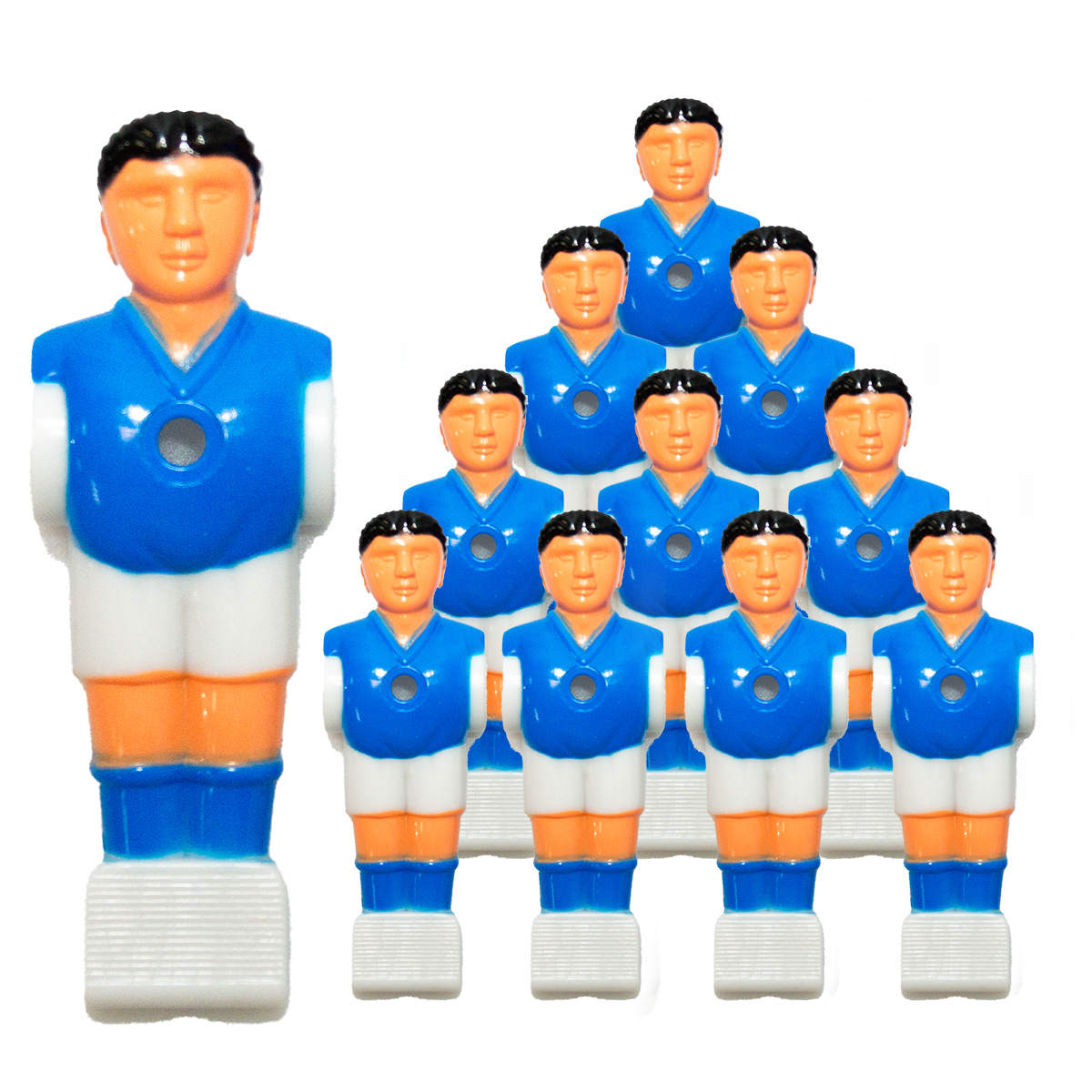 Bandito - Kickerfigur Profi blau/weiß für 16 mm Kickerstangen (11 St.)