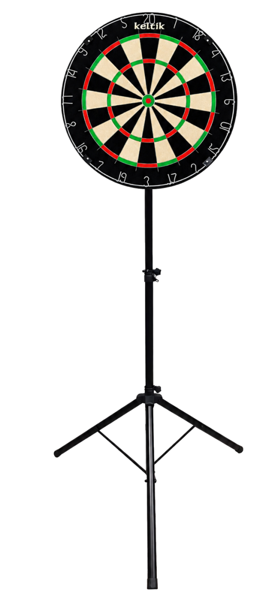 Keltik Steeldart Set mit Dartboard, Dartständer und Dartmatte
