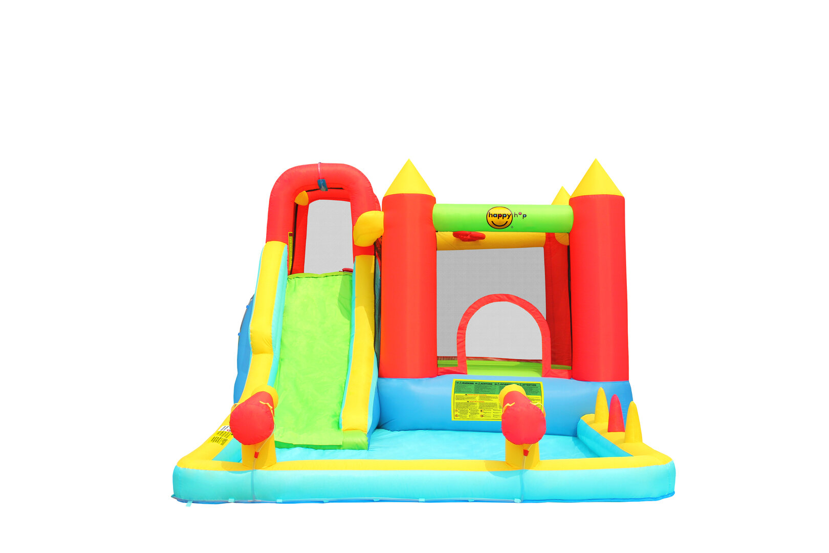 HappyHop Hüpfburg Jump and Slash with double Cannon