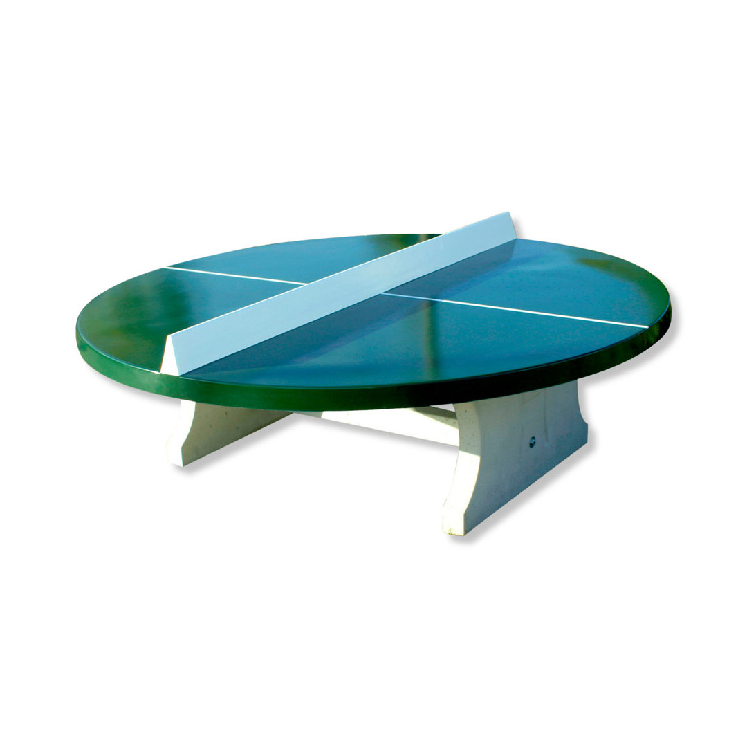 Tischtennisplatte aus Beton - rund
