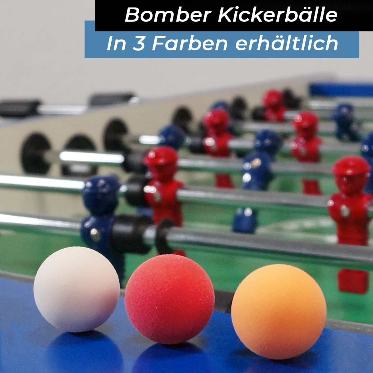 Soccer ball Bomber ROBERTSON, red, 35,1 mm, 3 pieces in a set,