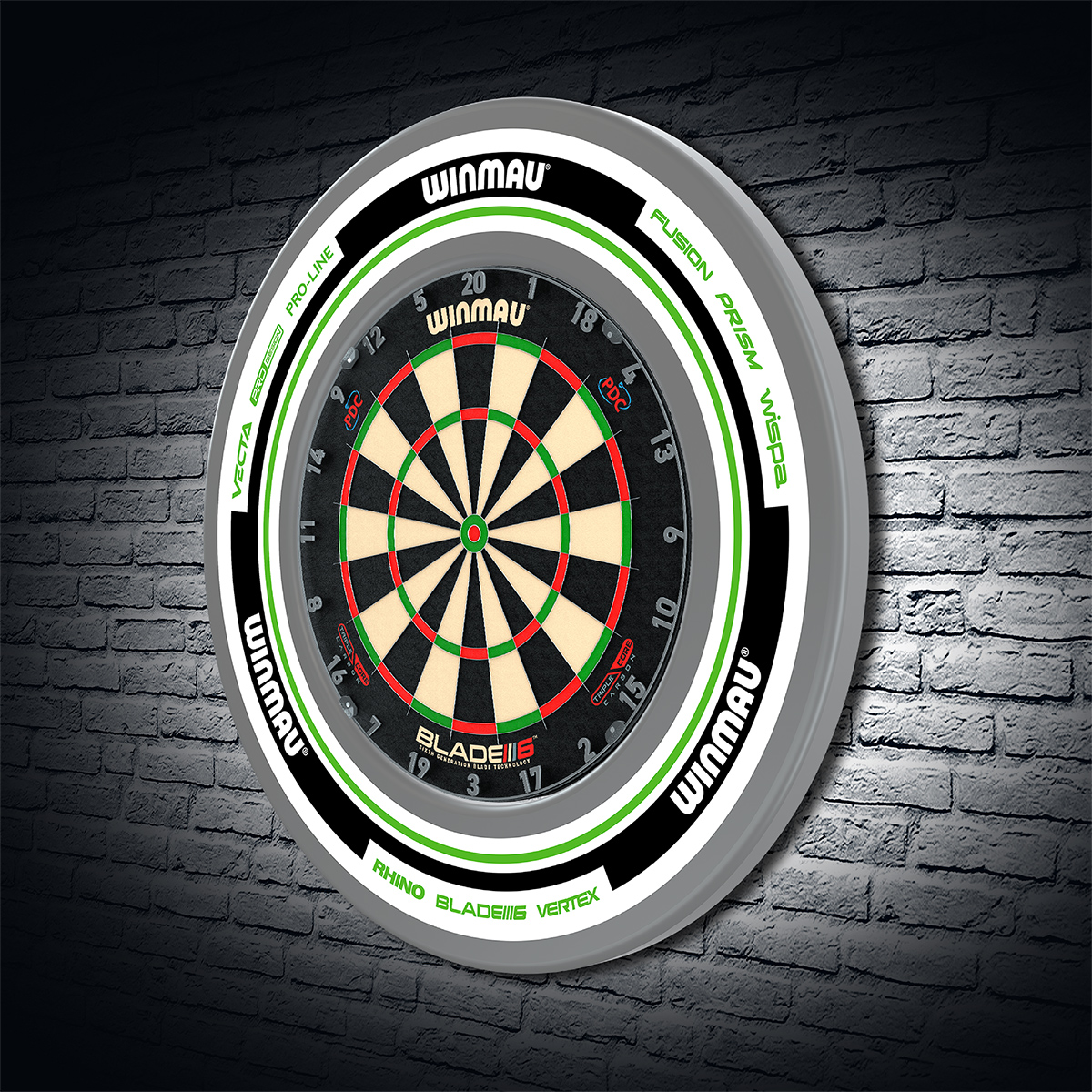Winmau - Surround Advance white/green 