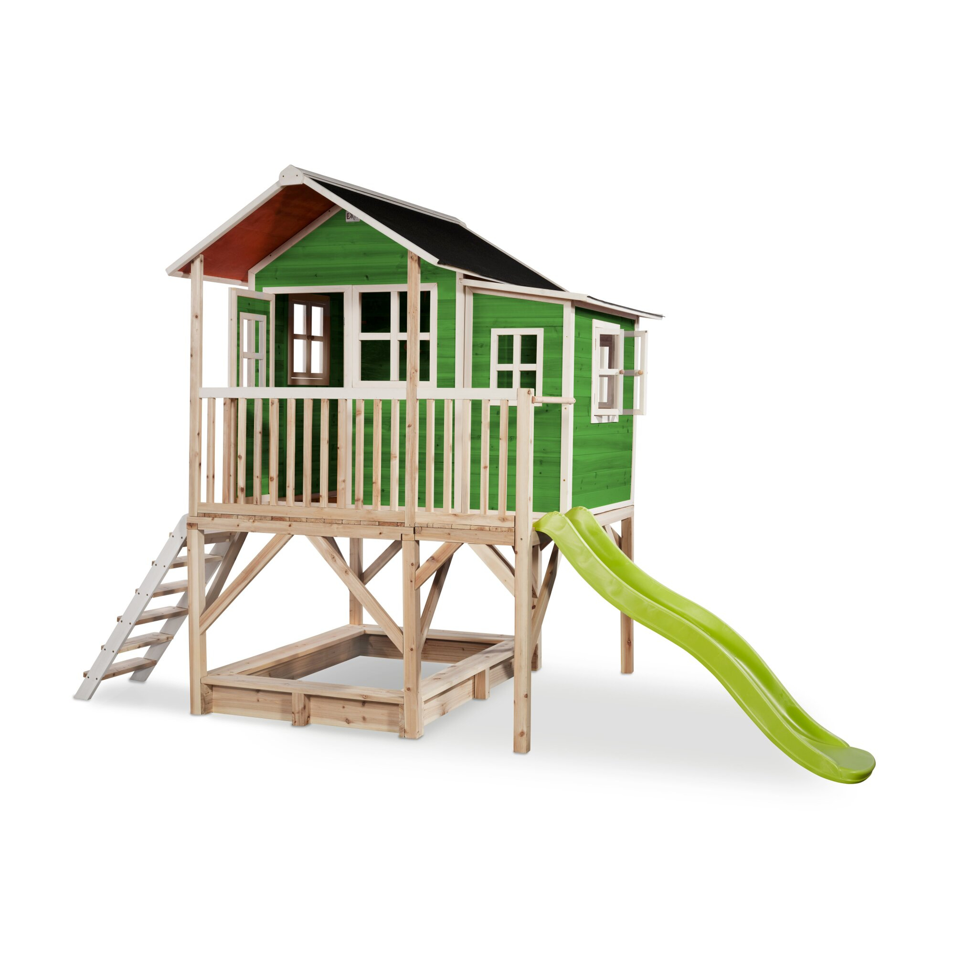 EXIT Loft 550 wooden playhouse - green