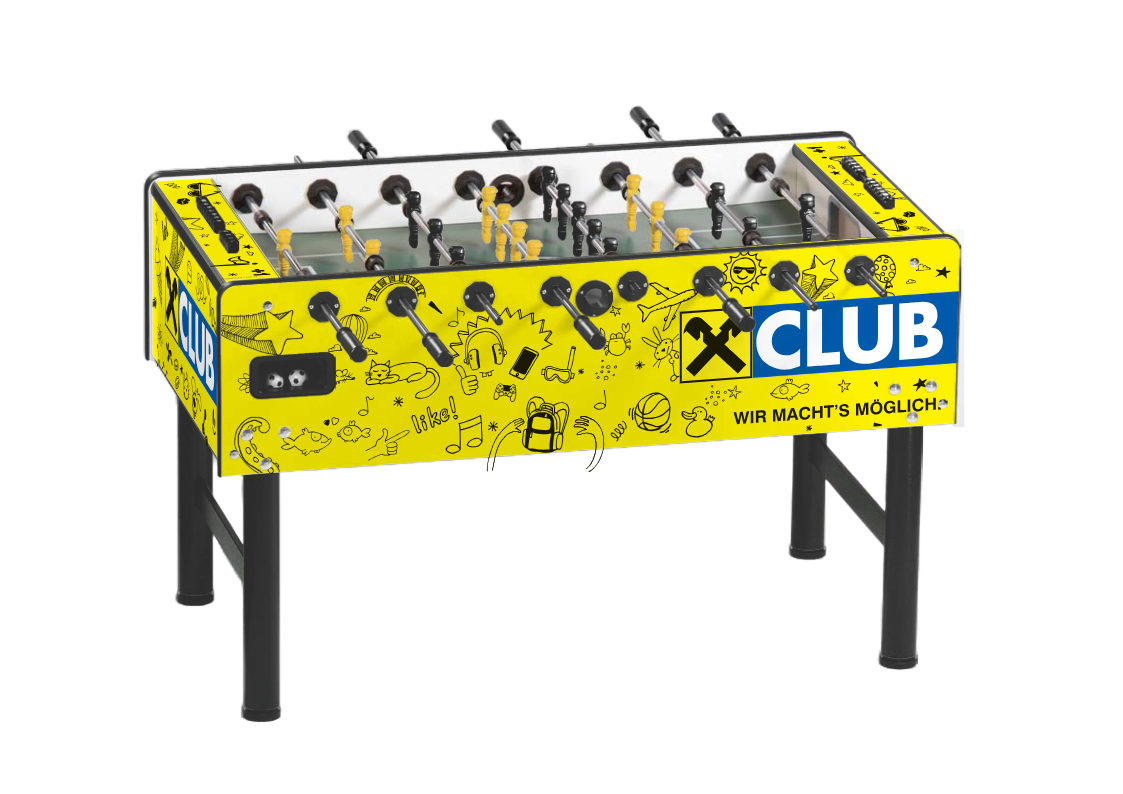 Vector Inox 2 Outdoor Kickertisch mit Branding