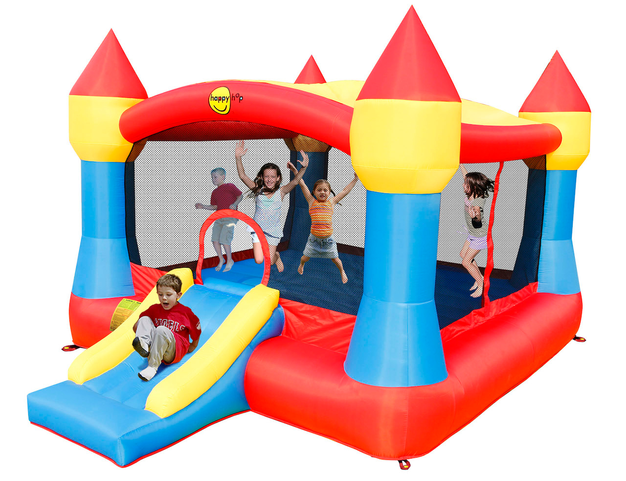 HappyHop Hüpfburg Super Castle Bouncer with Slide