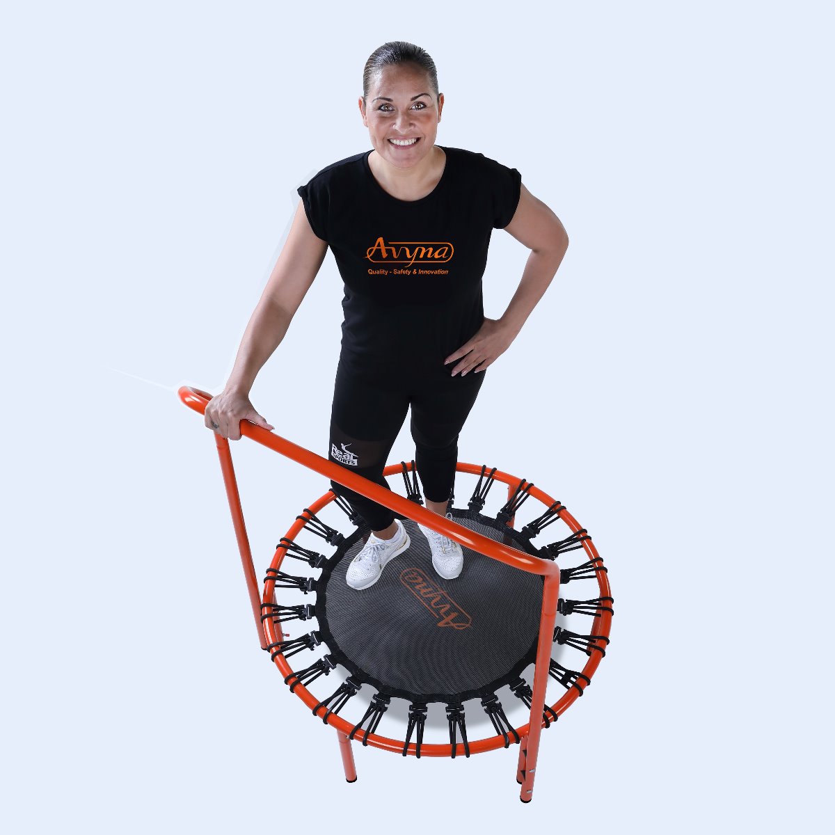 Avyna Pro-Line Fitness-Trampolin mit Griff - Orange