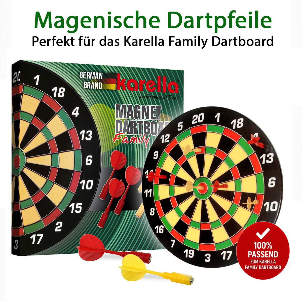 Magnet-Dart-Ersatzpfeile rot