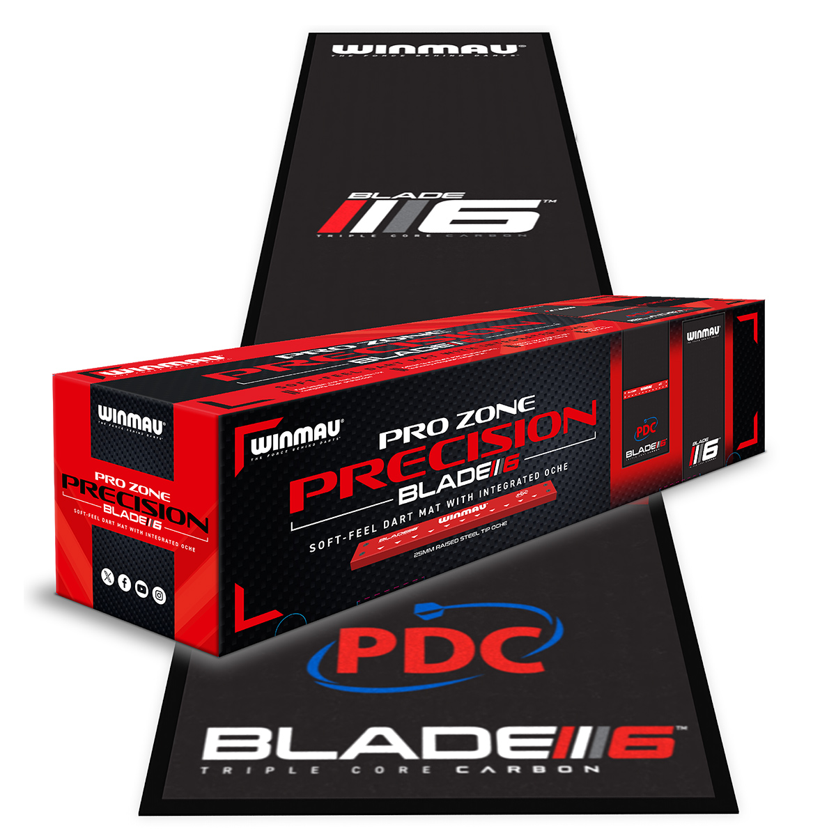 Winmau - Dartmatte Pro Zone Soft Blade 6 