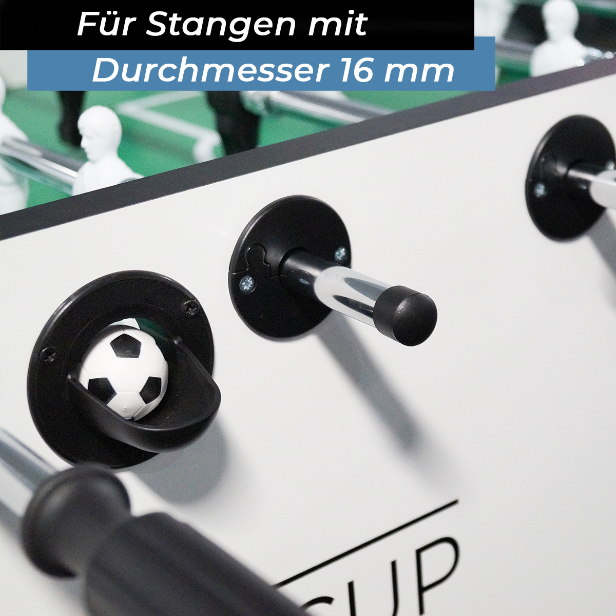 Bandito - Endkappen Standard für 16 mm Kickerstangen Set (8St.) 