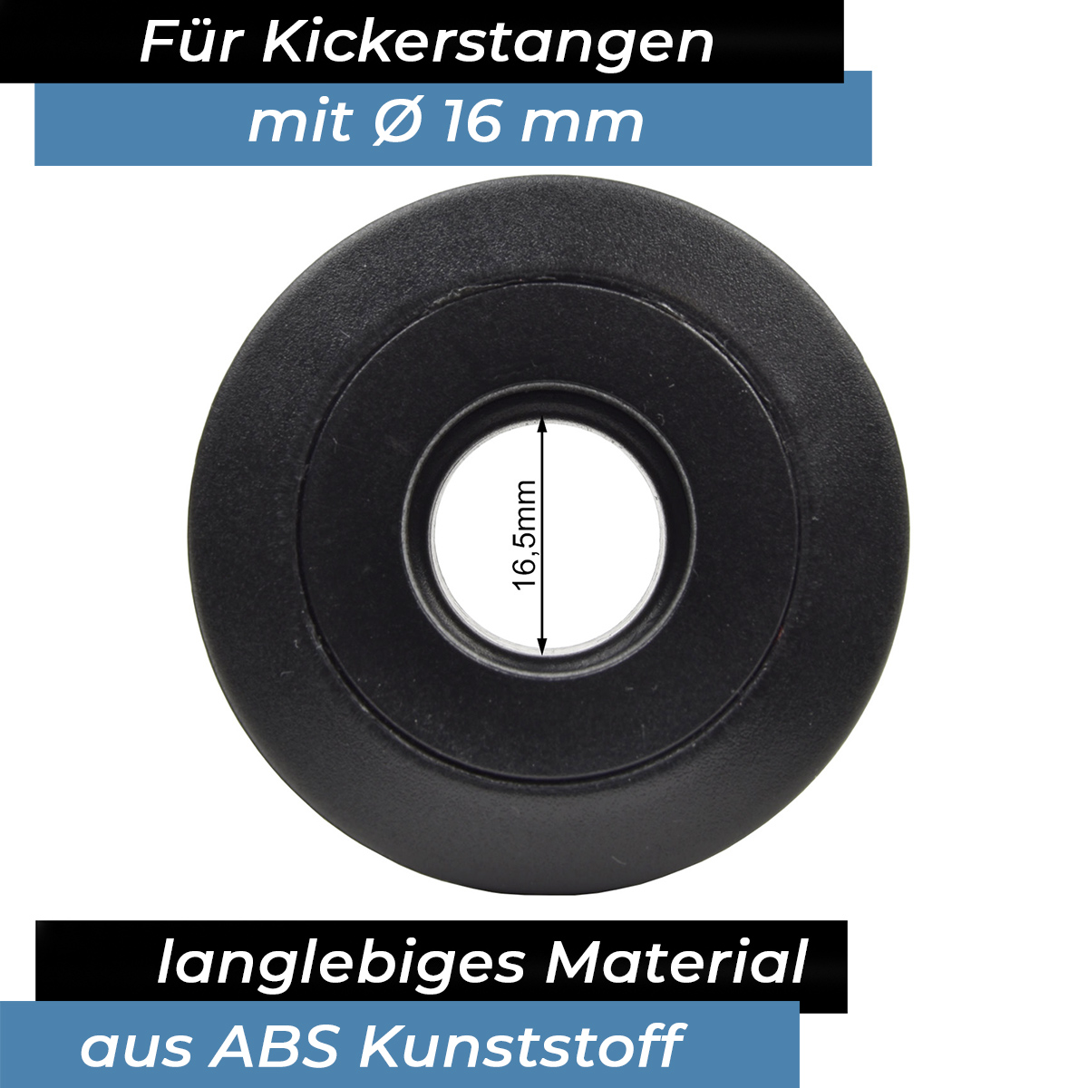 Bandito  - Kugellager Universal für 16 mm Kickerstange Seitenwände 25 - 32 mm Stangenset (2 St.)