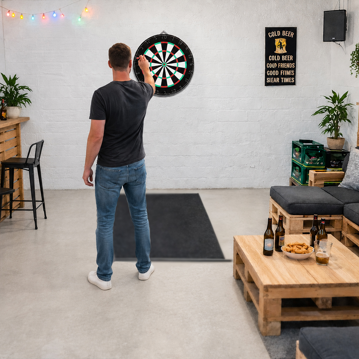 Karella - Dartboard Training Set inkl. 2 Satz Steeldarts 