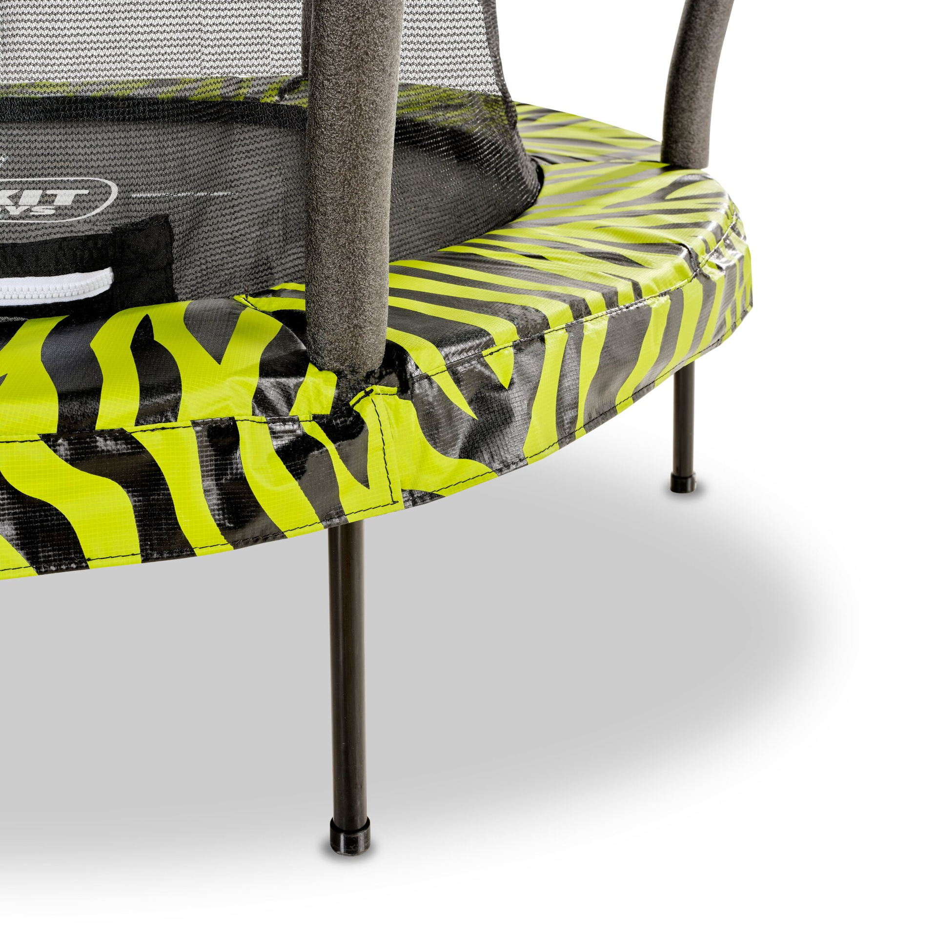 EXIT Tiggy junior Trampolin mit Sicherheitsnetz ø140cm - schwarz/grün