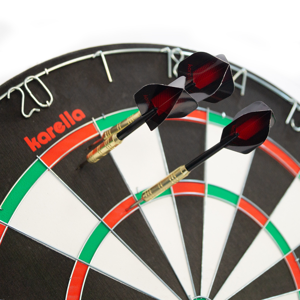 Karella - Dartboard Training Set inkl. 2 Satz Steeldarts 