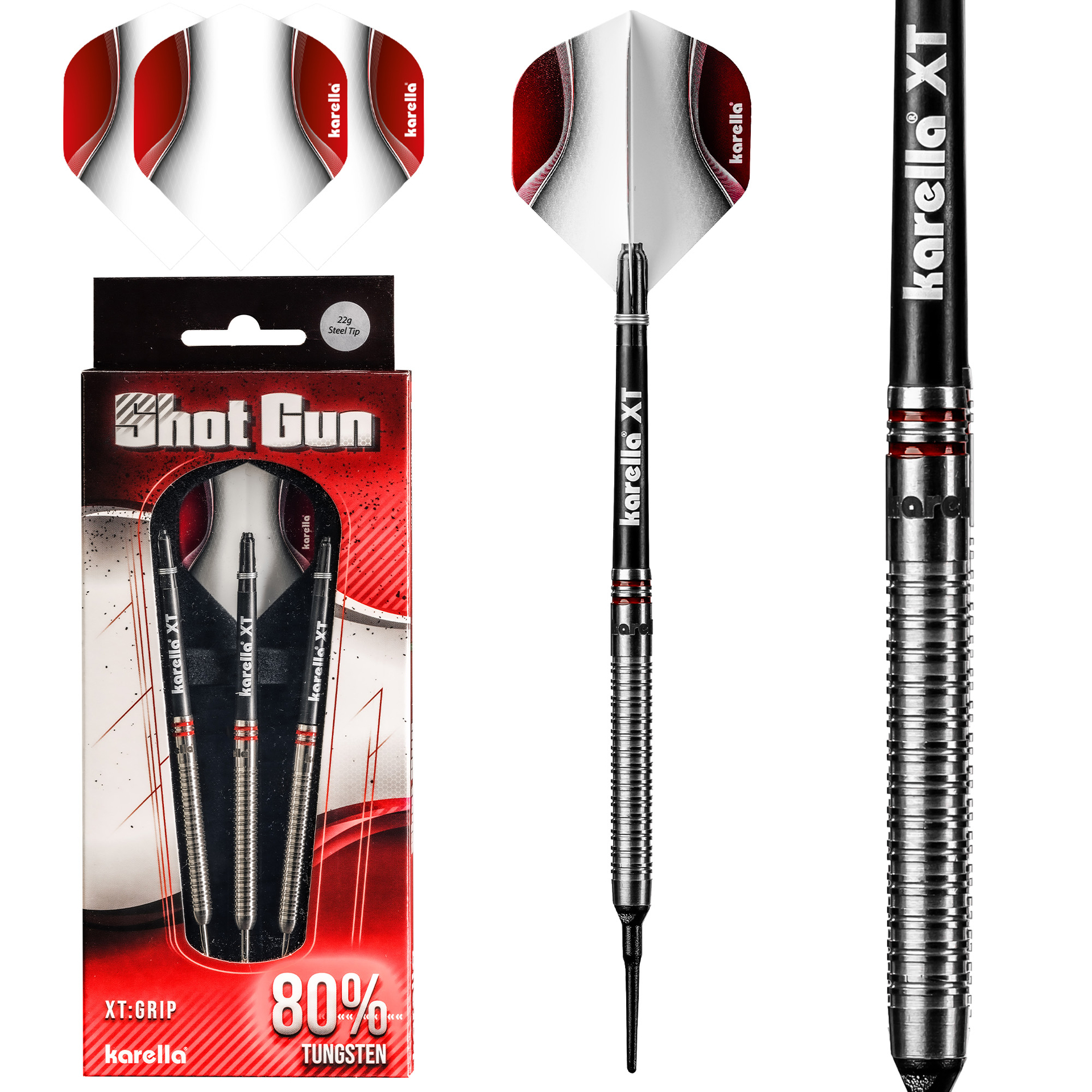 Softdart Karella ShotGun silver, 80% Tungsten, 18g or 20g